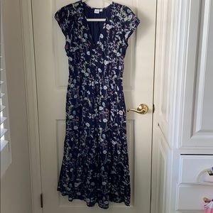 Gap floral midi dress XS